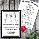 Search for black hens party invitations Skeleton