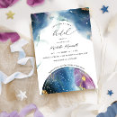 Search for galaxy bridal shower invitations Blue