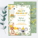 Search for botanical birthday invitations Party animals
