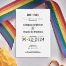Search for pride wedding invitations Rainbow