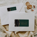 Search for green and black return address labels Elegant