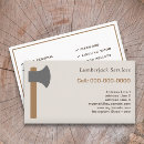 Search for axe business cards Firewood