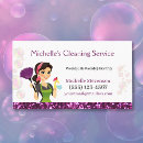 Search for cleaning lady business cards Cartoon maid maids