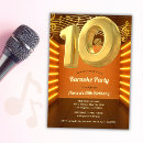 Search for karaoke birthday invitations Modern