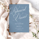 Search for dusty blue rehearsal dinner invitations Typography
