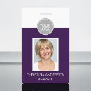 Search for purple id badges Business