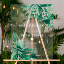 Search for tropical bridal shower welcome signs Modern script