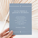 Search for lines wedding invitations Dusty blue