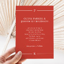 Search for red poppies wedding invitations Modern