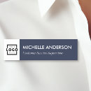 Search for blue name tags With magnetic back