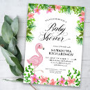 Search for watercolor flamingo baby shower invitations Cute