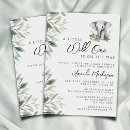 Search for safari elephant baby shower invitations A little wild one