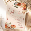Search for pumpkin bridal shower invitations Leaves