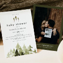 Search for pine tree baby shower invitations Mother to be