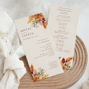Search for boho wedding programmes Elegant