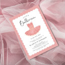 Search for tutu baby shower invitations Ballet