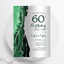 Search for emerald 60th birthday invitations Modern