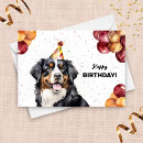 Search for bernese mountain dog birthday cards Party