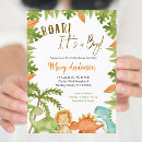 Search for dinosaur baby shower invitations Roar