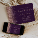 Search for purple and rose gold wedding invitations Elegant