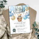 Search for teddy bear hot air balloon invitations Boy