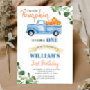 Search for little blue truck invitations Our little pumpkin