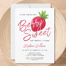 Search for berry sweet baby shower invitations Summer
