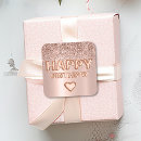 Search for heart birthday stickers Blush pink