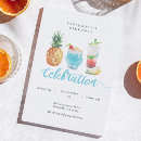 Search for blue cocktail party invitations Watercolor