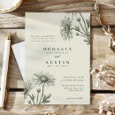 Search for flower sketch wedding invitations Bride