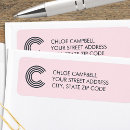 Search for light grey return address labels Initial
