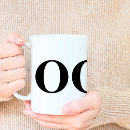Search for classy business mugs Typography aesthetic monogram