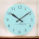 Search for aqua blue clocks Girly