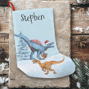 Search for raptor christmas stockings Dinosaur