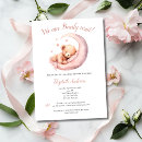 Search for pink moon baby shower invitations Elegant