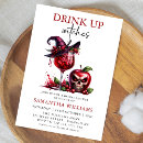 Search for gothic hens party invitations Drink up witches
