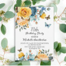 Search for womens 70th birthday invitations Floral