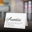 Search for aunt to be cards Script