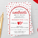 Search for valentine baby shower invitations Red hearts