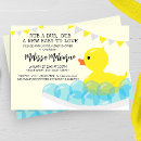 Search for rub a dub dub invitations Ducky