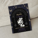 Search for zodiac birthday invitations Black