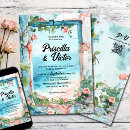 Search for vintage beach wedding invitations Blue
