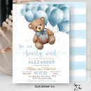 Search for hot air balloon invitations Teddy bear