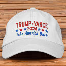 Search for donald trump baseball hats Take america back