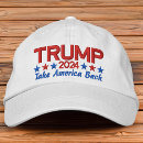 Search for donald trump baseball hats Take america back