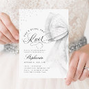 Search for glamour bridal shower invitations White bow