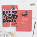 Search for retro cocktail party invitations Red