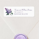 Search for lilac flower return address labels Simple