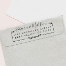Search for unique return address rubber stamps Calligraphy