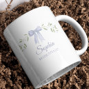 Search for blue floral wedding mugs Maid of honour